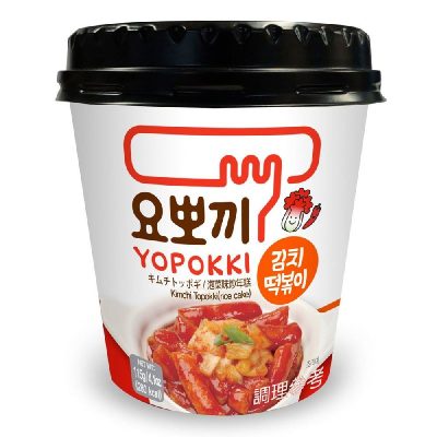 Kimchi kastmes topokki Koreast