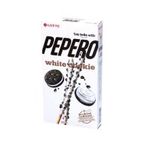 Pepero küpsisepulgad küpsisetükkide ja valge sokolaadiga